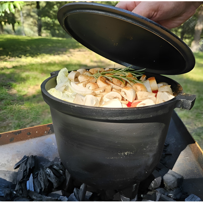 5L Cast Iron Cauldron for Garden Campfire Grill | Garden furniture, relaxation, modern style