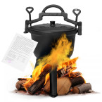 5L Cast Iron Cauldron for Garden Campfire Grill | Garden furniture, relaxation, modern style