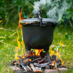 10L Cast Iron Cauldron for Garden Campfire Grill | Garden furniture, relaxation, modern style