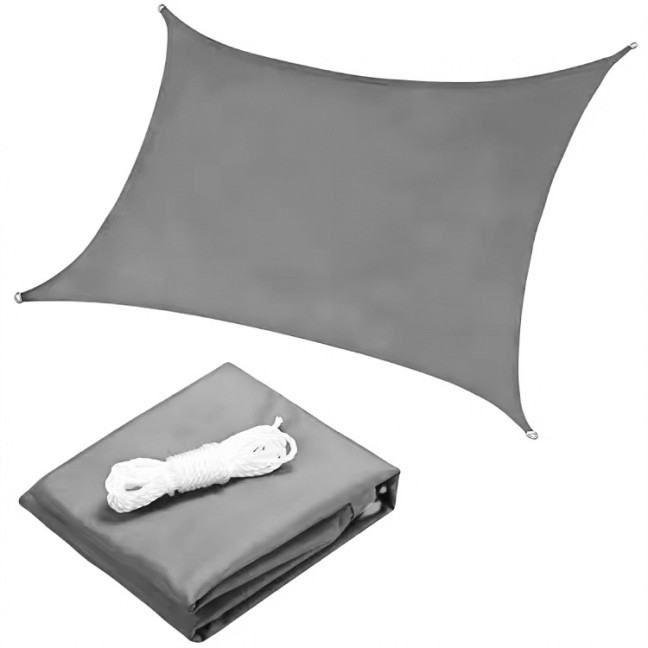 ModernHome Waterproof Rectangular Sun Shade Sail 2x3m | Garden furniture, relaxation, modern style