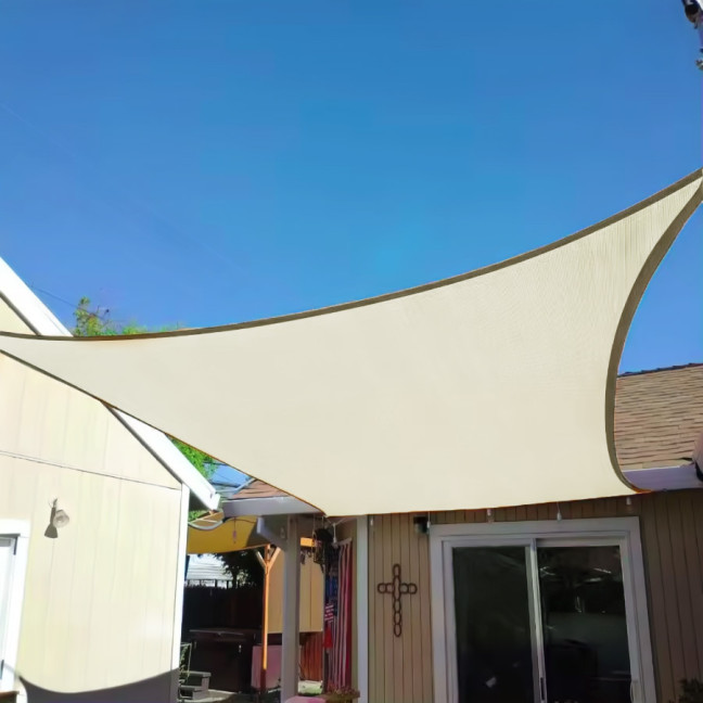 MultiGarden Waterproof Square Sun Shade Sail 4x4m Beige | Garden furniture, relaxation, modern style