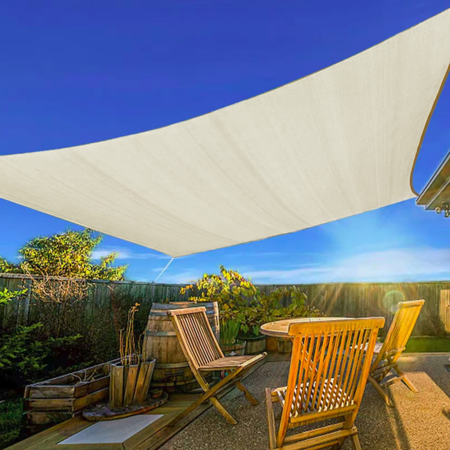 MultiGarden Waterproof Square Sun Shade Sail 4x4m Beige | Garden furniture, relaxation, modern style