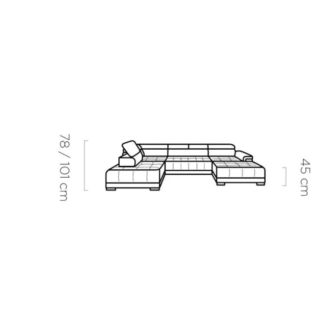 Campo XL Corner Sofa - With Electric Seat Extension