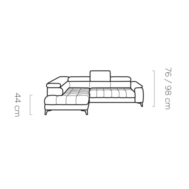 Chivas Corner Sofa - With Electric Seat Extension
