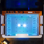 BATHTUB WITH HYDRO-MASSAGE ZEFIR 934 WHITE 192x131 CM