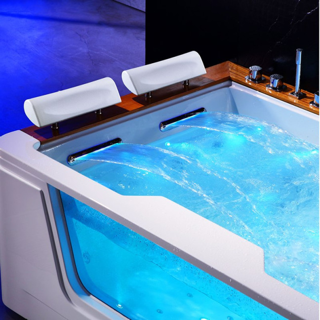 BATHTUB WITH HYDRO-MASSAGE ZEFIR 934 WHITE 192x131 CM