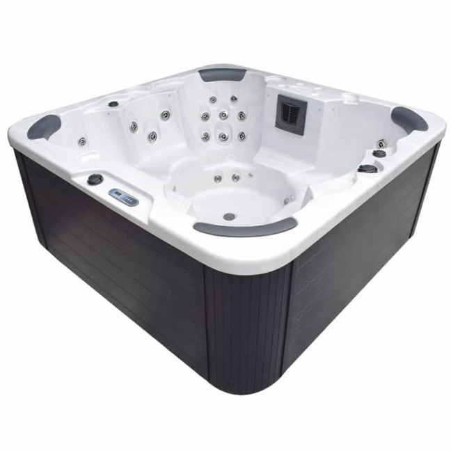 ASPö 6-Person Hydro-Spa 220 × 220 × 89 cm — family-size spa with 47 jets & Nordic insulation