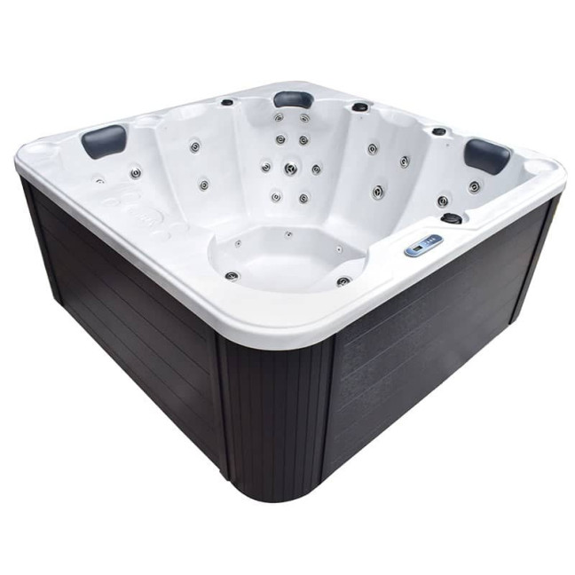 Kungsholmen 6-Person Hydro-Spa 210 × 210 × 96 cm — compact twin-lounger tub with Nordic insulation & LED ambience