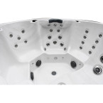 Rindö 5-Person Hydro-Spa Ø 229 × 96 cm — round lounger tub with Wi-Fi & Nordic insulation