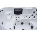 Utö 6-Person Hydro-Spa 229 × 229 × 96 cm — Nordic-ready hot tub with Wi-Fi & colour-change mood lights