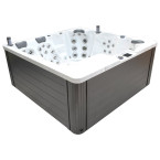 Dunö 5-Person Luxury Hot Tub 229 × 229 × 96 cm — dual-lounger spa for resort-grade hydrotherapy