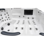 Dunö 5-Person Luxury Hot Tub 229 × 229 × 96 cm — dual-lounger spa for resort-grade hydrotherapy