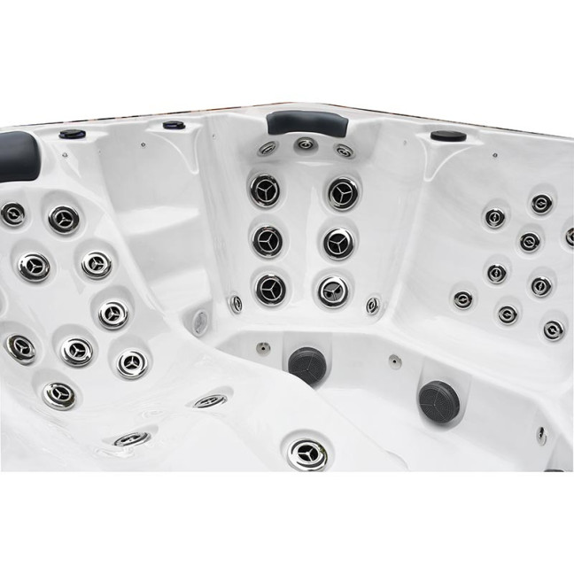 Dunö 5-Person Luxury Hot Tub 229 × 229 × 96 cm — dual-lounger spa for resort-grade hydrotherapy