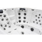 Dunö 5-Person Luxury Hot Tub 229 × 229 × 96 cm — dual-lounger spa for resort-grade hydrotherapy