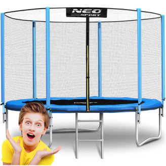Garden trampoline 8ft/252cm with outdoor net and ladder