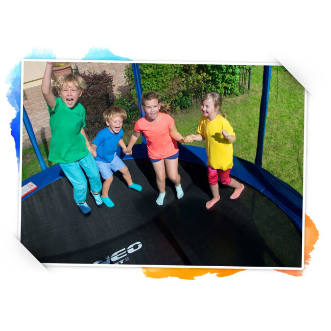 Garden trampoline 6ft/183cm with external net and Neo-Sport ladder