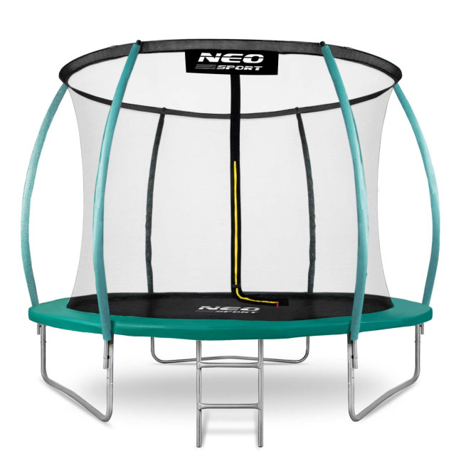 Garden trampoline 10ft/312cm with net, profiled posts and ladder