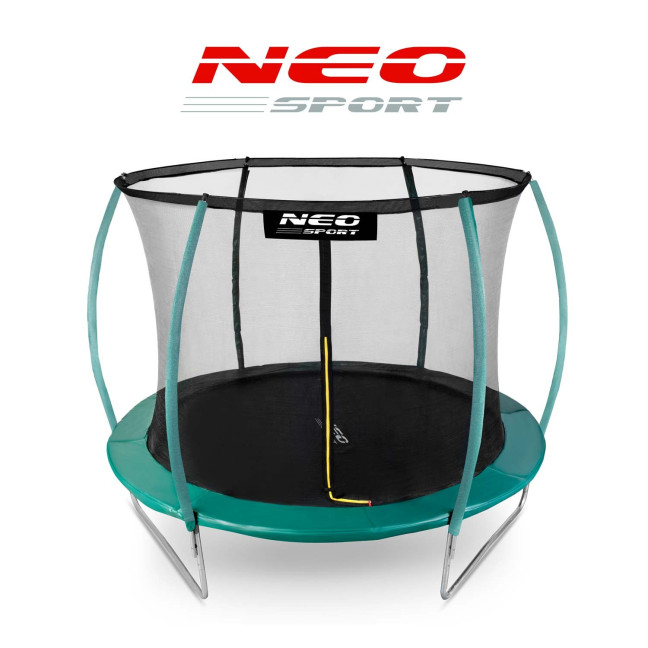 Garden trampoline 10ft/312cm with net, profiled posts and ladder