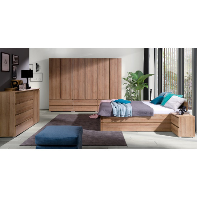 Two-door wardrobe with drawers COSMO C02