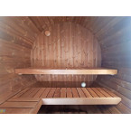 Outdoor Terrace Sauna / Electric or Wood-Burning Harvia Heater / High-Quality Scandinavian Spruce (Thermowood)