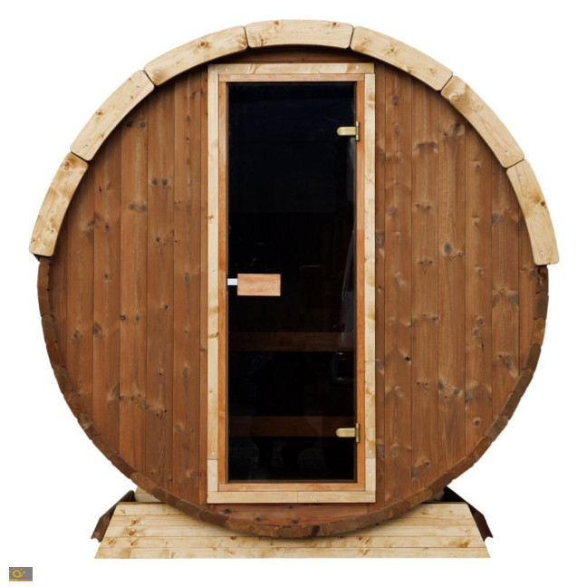 Outdoor Terrace Sauna / Electric or Wood-Burning Harvia Heater / High-Quality Scandinavian Spruce (Thermowood)