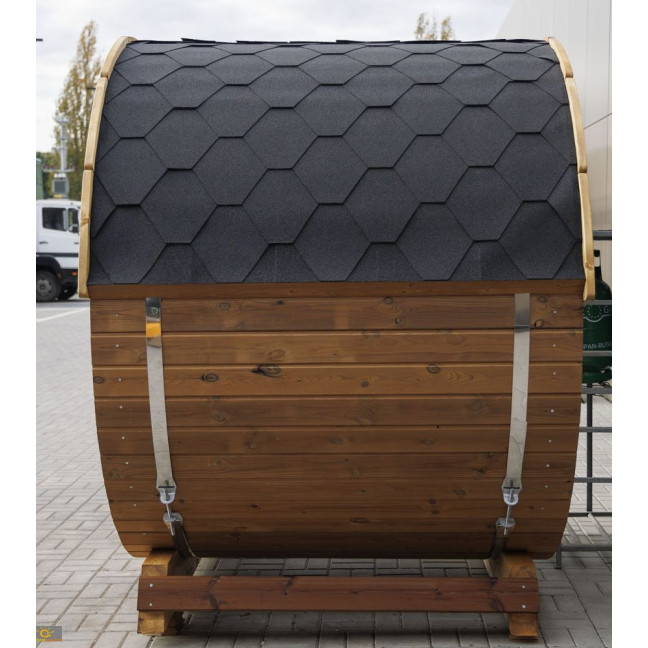 Outdoor Terrace Sauna / Electric or Wood-Burning Harvia Heater / High-Quality Scandinavian Spruce (Thermowood)