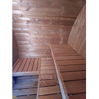 Outdoor Terrace Sauna / Electric or Wood-Burning Harvia Heater / High-Quality Scandinavian Spruce (Thermowood)