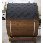 Outdoor Terrace Sauna / Electric or Wood-Burning Harvia Heater / High-Quality Scandinavian Spruce (Thermowood)