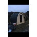 Pod 300 Outdoor Sauna / Harvia Electric or Wood-Burning Stove / High-Quality Scandinavian Spruce (Thermowood)