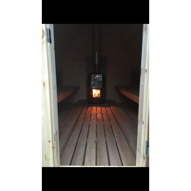 Pod 300 Outdoor Sauna / Harvia Electric or Wood-Burning Stove / High-Quality Scandinavian Spruce (Thermowood)