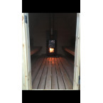Pod 300 Outdoor Sauna / Harvia Electric or Wood-Burning Stove / High-Quality Scandinavian Spruce (Thermowood)