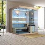 MUE-1250 Dry sauna with HARVIA 6kW heater | Ready to Assemble | Scandinavian Style