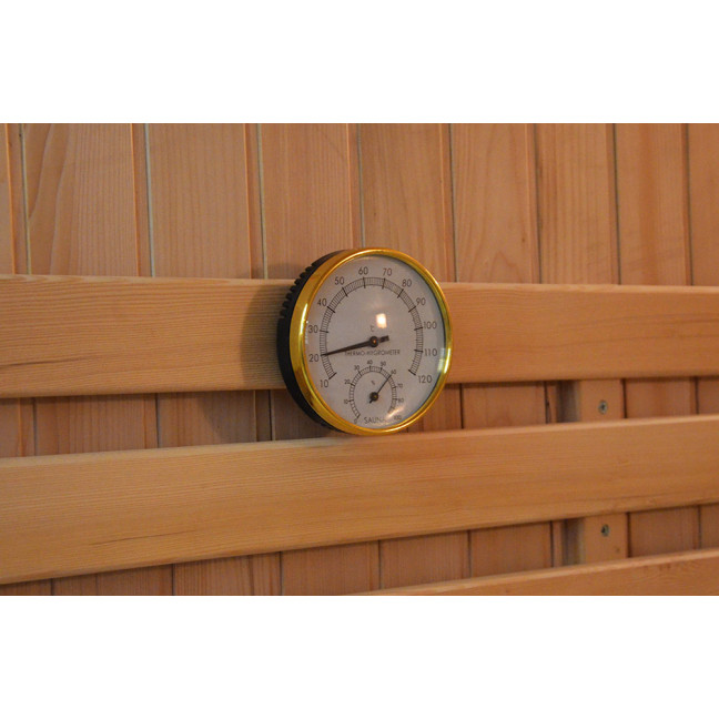 MO-EN4 Dry sauna with HARVIA 6 kW heater | Elegant Minimalism | Thermo Wood