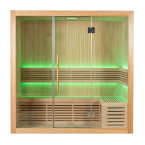 MO-SS1220P Dry sauna with HARVIA heater 4.5 kW | Natural Wood | Ready to Assemble
