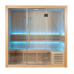 MO-SS1220P Dry sauna with HARVIA heater 4.5 kW | Natural Wood | Ready to Assemble