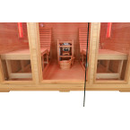 MO-TS4 Dry sauna with HARVIA 8 kW heater and loungers | Ready to Assemble | Elegant Minimalism
