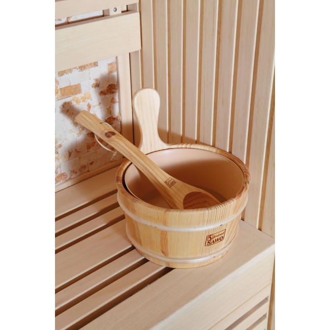 MUE-1102 Dry sauna with HARVIA 6 kW heater
