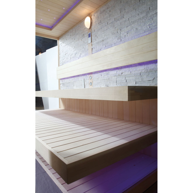 MUE-1240 Dry sauna with HARVIA 12 kW heater | Elegant Minimalism | Ready to Assemble