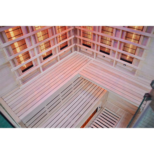 MO-EA3CR WHITE Canadian Spruce Infrared Sauna