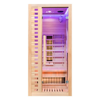 MO-RL1S Infrared sauna with salt stone | Ready to Assemble | Home SPA