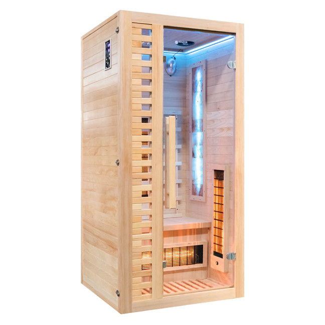 MO-RL1S Infrared sauna with salt stone | Ready to Assemble | Home SPA