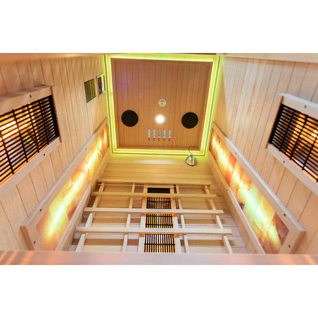 MO-RL1S Infrared sauna with salt stone | Ready to Assemble | Home SPA