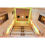 MO-RL1S Infrared sauna with salt stone | Ready to Assemble | Home SPA