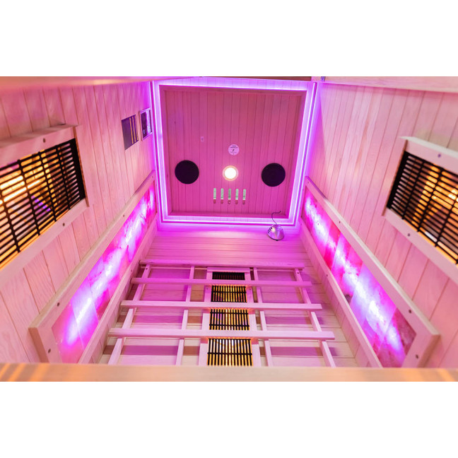 MO-RL1S Infrared sauna with salt stone | Ready to Assemble | Home SPA