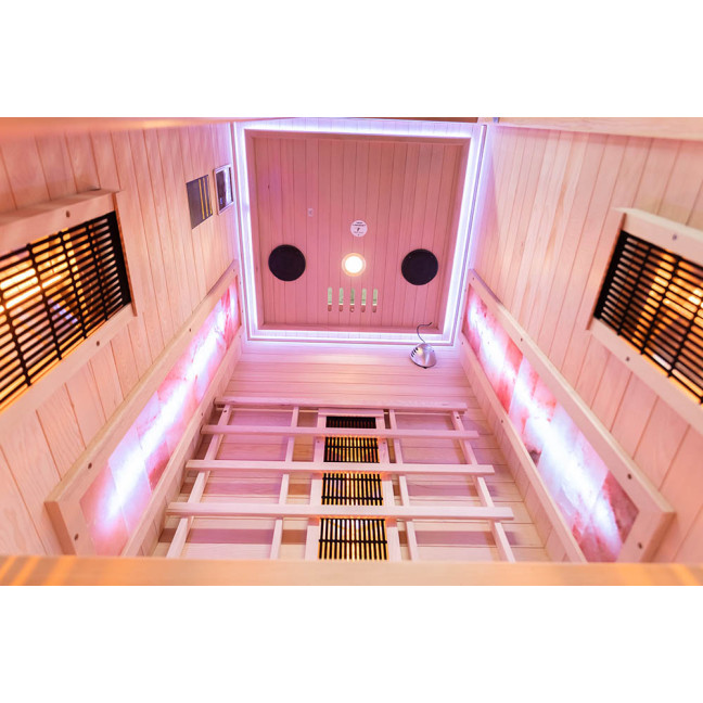 MO-RL1S Infrared sauna with salt stone | Ready to Assemble | Home SPA