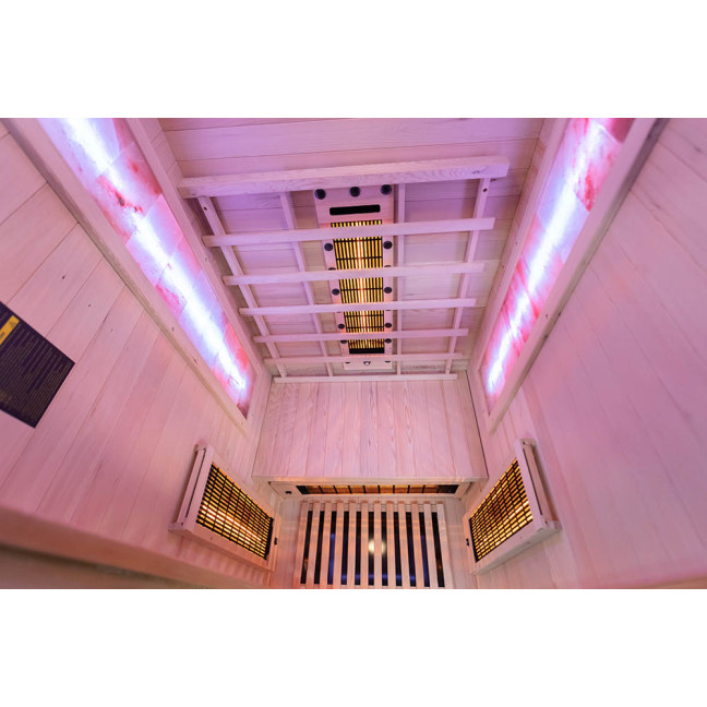 MO-RL1ST Infrared sauna with salt stone + tourmalines | Natural Wood | Elegant Minimalism