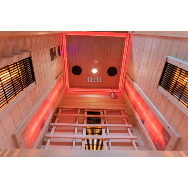 MO-RL1S Infrared sauna with salt stone | Ready to Assemble | Home SPA