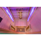 MO-RL1ST Infrared sauna with salt stone + tourmalines | Natural Wood | Elegant Minimalism