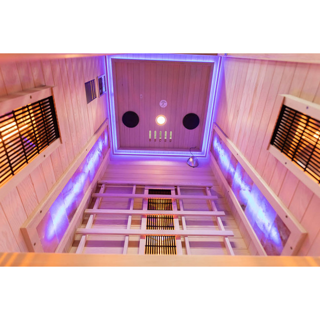 MO-RL1S Infrared sauna with salt stone | Ready to Assemble | Home SPA