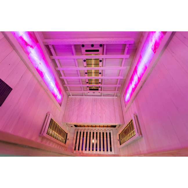 MO-RL1ST Infrared sauna with salt stone + tourmalines | Natural Wood | Elegant Minimalism